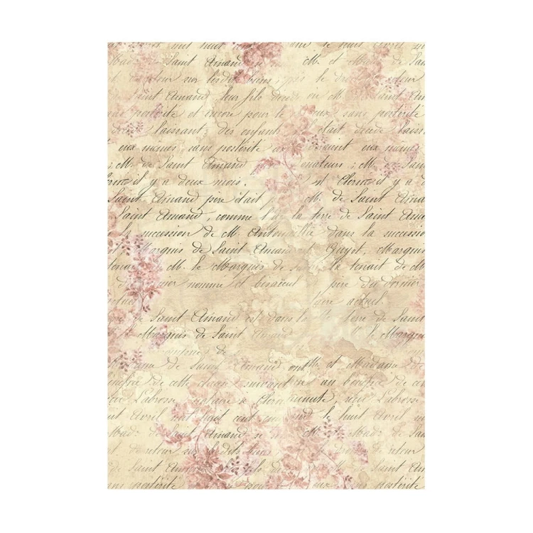 Papier ryżowy A6 Shabby Rose Backgrounds tła - zestaw 8szt DFSAK6023 Stamperia