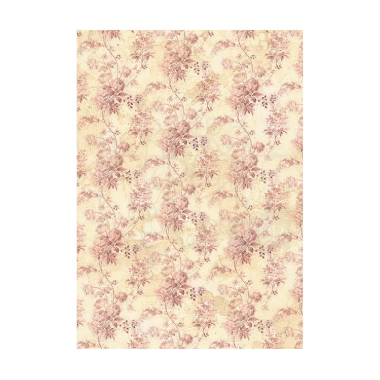 Papier ryżowy A6 Shabby Rose Backgrounds tła - zestaw 8szt DFSAK6023 Stamperia