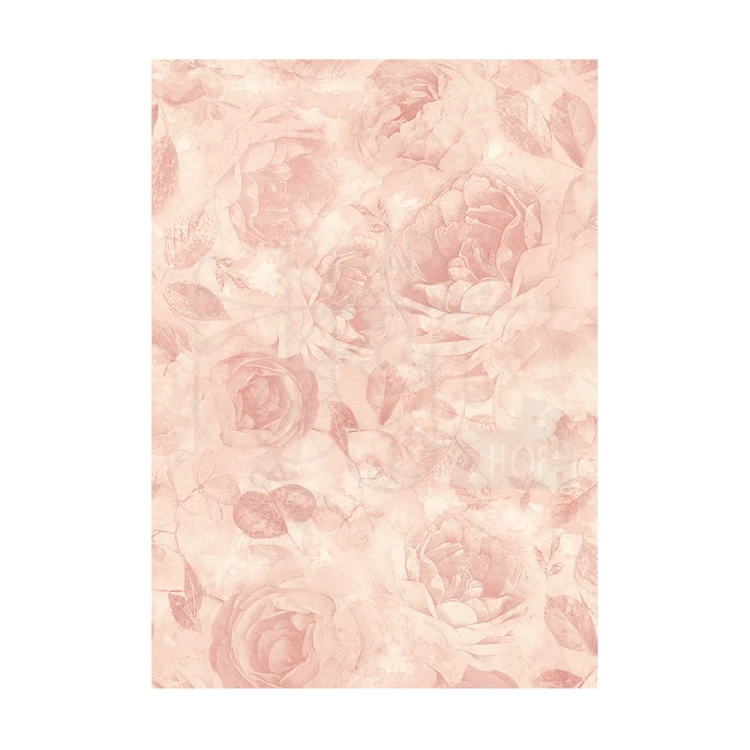 Papier ryżowy A6 Shabby Rose Backgrounds tła - zestaw 8szt DFSAK6023 Stamperia