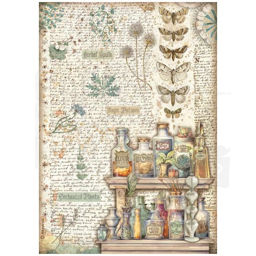 Papier ryżowy A4 Fortune Alchemia DFSA4872 Stamperia