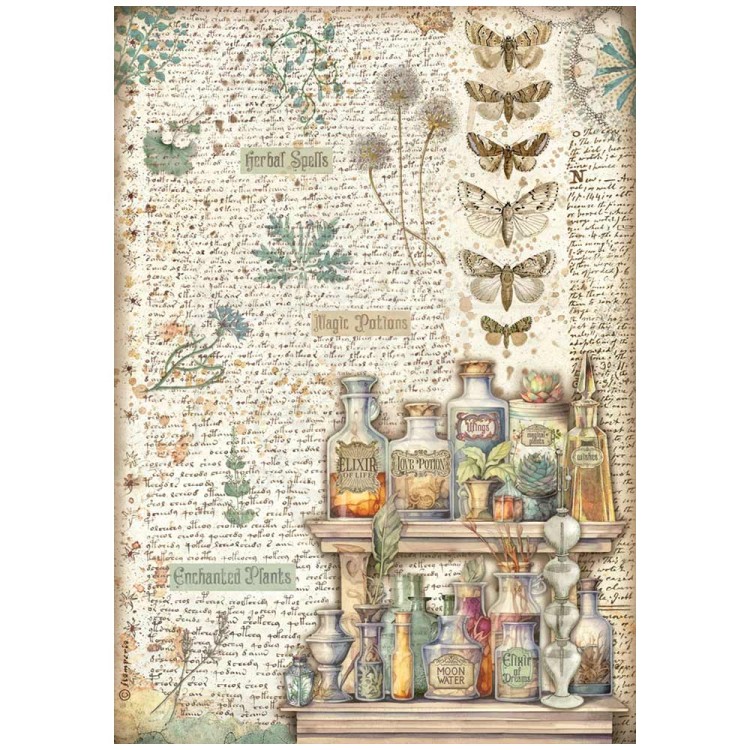 Papier ryżowy A4 Fortune Alchemia DFSA4872 Stamperia