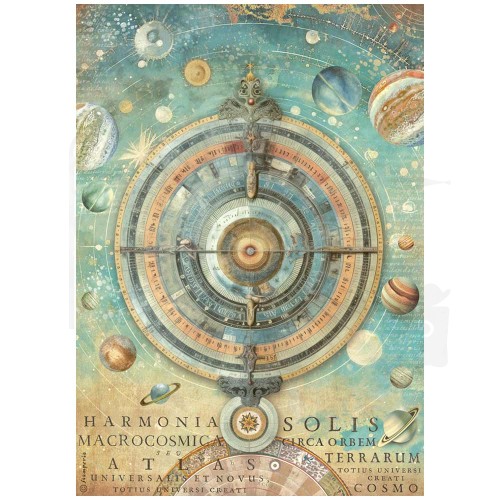 Papier ryżowy A4 Fortune Makrokosmos DFSA4876 Stamperia