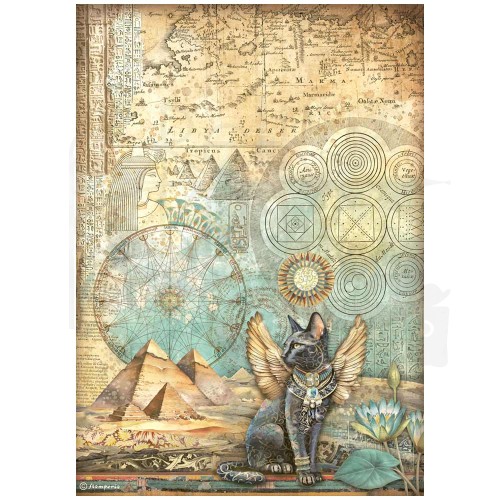 Papier ryżowy A4 Fortune Egipt DFSA4873 Stamperia