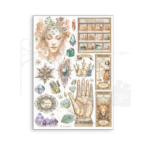 Papier washi A5 Fortune SBW06 Stamperia
