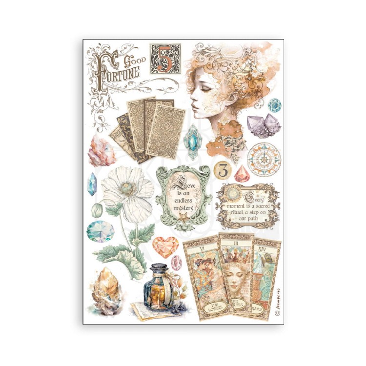 Papier washi A5 Fortune SBW06 Stamperia
