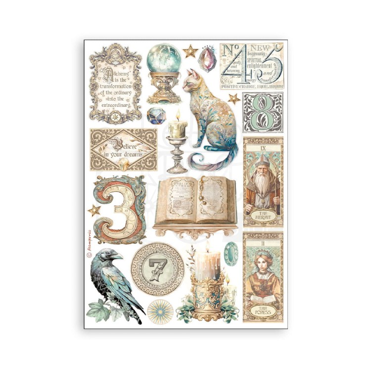 Papier washi A5 Fortune SBW06 Stamperia