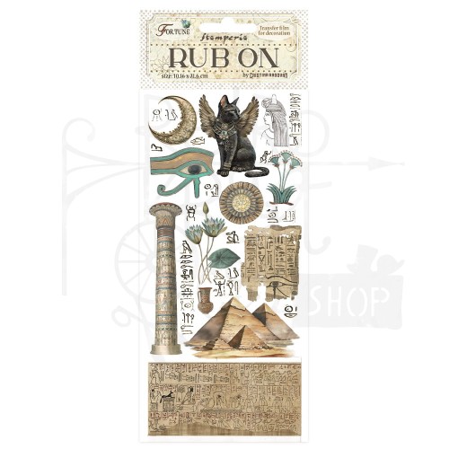 Rub-on transfer 10x21.6cm Fortune Egipt DFLRB92 Stamperia