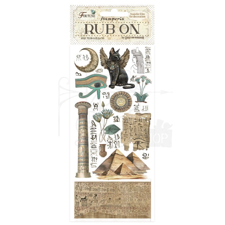 Rub-on transfer 10x21.6cm Fortune Egipt DFLRB92 Stamperia
