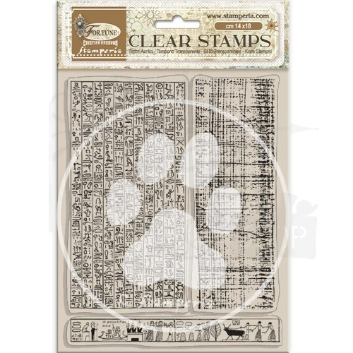Stempel akrylowy 14x18cm Fortune Egipt WTK194 Stamperia