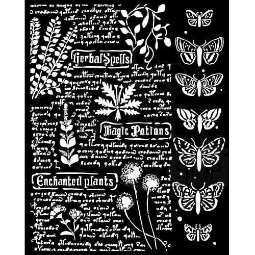 Szablon maska 20x25 Fortune Botanic KSTD164 Stamperia