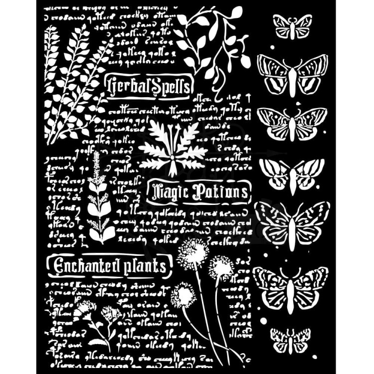 Szablon maska 20x25 Fortune Botanic KSTD164 Stamperia