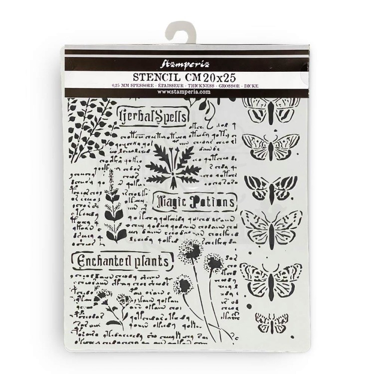 Szablon maska 20x25 Fortune Botanic KSTD164 Stamperia