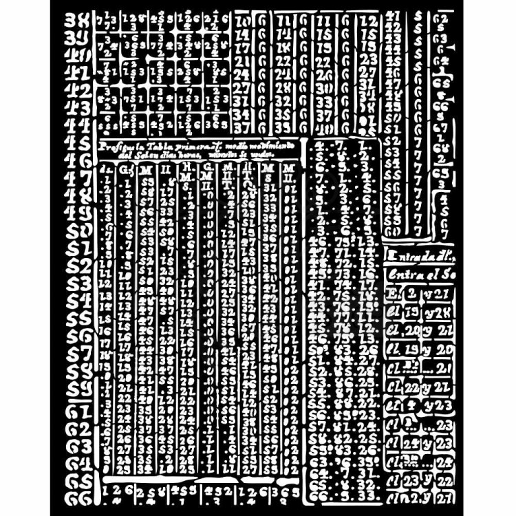 Szablon maska 20x25 Fortune Hieroglify KSTD165 Stamperia
