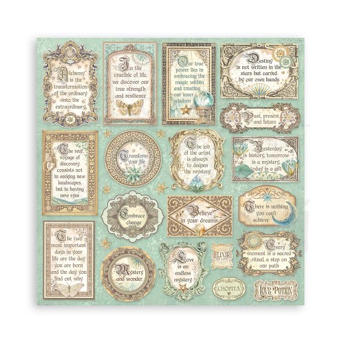 Zestaw papierów do scrapbookingu 20x20 Fortune SBBS105 Stamperia