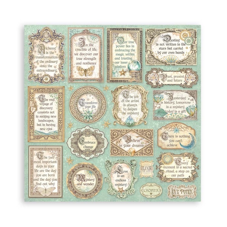 Zestaw papierów do scrapbookingu 20x20 Fortune SBBS105 Stamperia