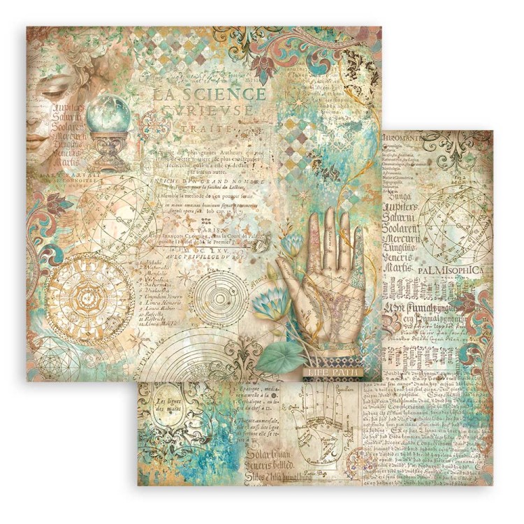 Zestaw papierów do scrapbookingu 20x20 Fortune SBBS105 Stamperia