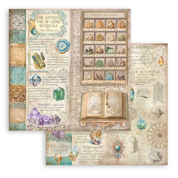 Zestaw papierów do scrapbookingu 20x20 Fortune SBBS105 Stamperia