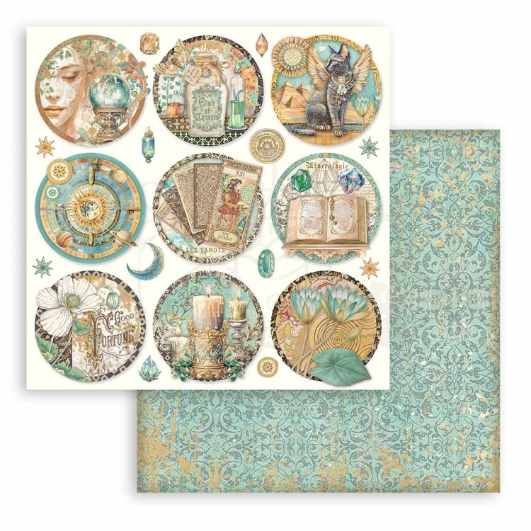 Zestaw papierów do scrapbookingu 20x20 Fortune SBBS105 Stamperia