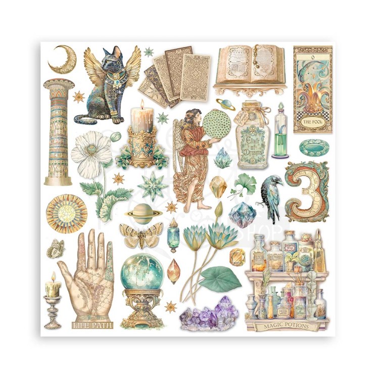 Zestaw papierów do scrapbookingu 20x20 Fortune SBBS105 Stamperia