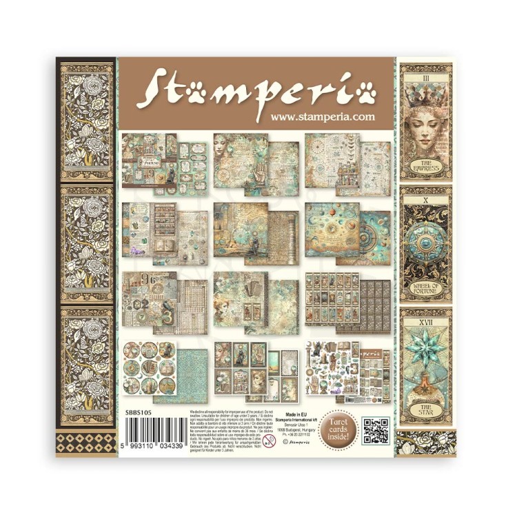 Zestaw papierów do scrapbookingu 20x20 Fortune SBBS105 Stamperia