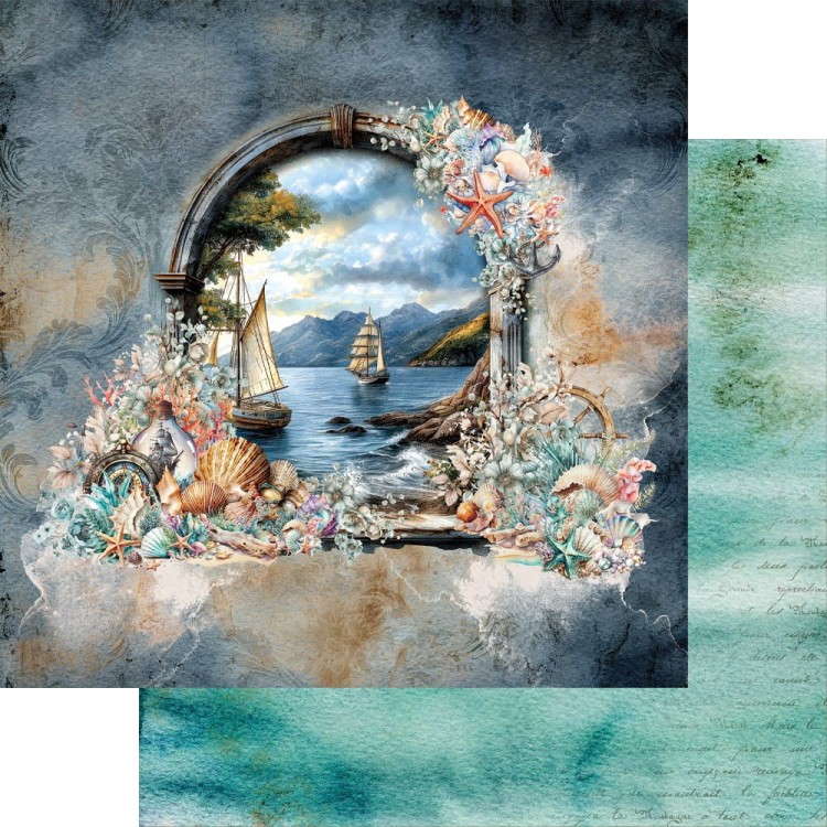 Zestaw papierów do scrapbookingu 20x20 Underwater World AA-UW-08 Alchemy of Art