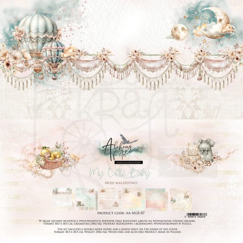 Zestaw papierów do scrapbookingu 30x30 My Little Baby AA-MLB-07 Alchemy of Art