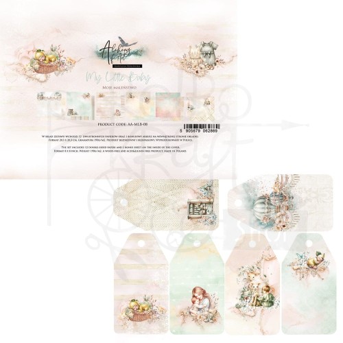 Zestaw papierów do scrapbookingu 20x20 My Little Baby AA-MLB-08 Alchemy of Art