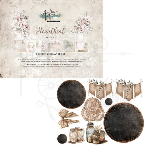 Zestaw papierów do scrapbookingu 20x20 Heartbeat AA-H-B-08 Alchemy of Art