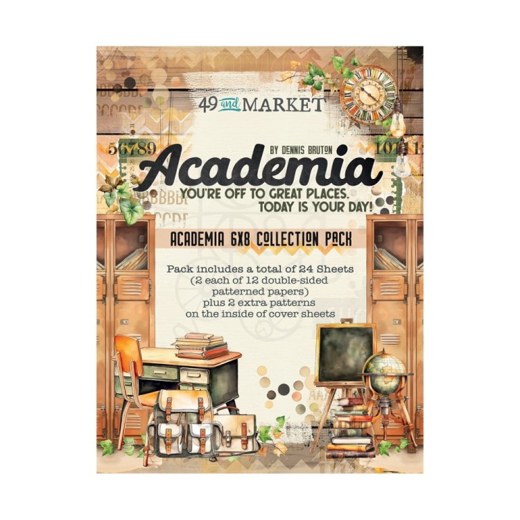 Zestaw papierów do scrapbookingu 15x20 Academia AC-28058 49 and Market