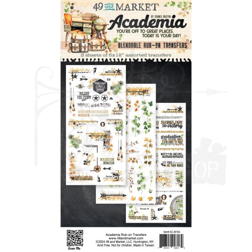 Rub-On Transfer 15x30 Academia AC-28164 49 and Market