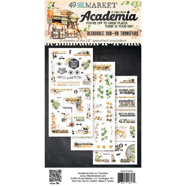 Rub-On Transfer 15x30 Academia AC-28164 49 and Market
