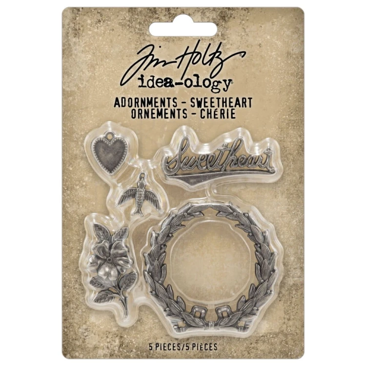 Ozdoby metalowe Idea-ology Adornments Sweetheart TH94363 Tim Holtz