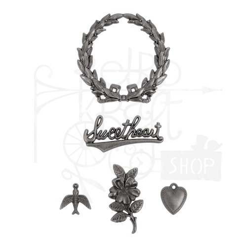 Ozdoby metalowe Idea-ology Adornments Sweetheart TH94363 Tim Holtz