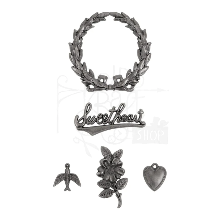 Ozdoby metalowe Idea-ology Adornments Sweetheart TH94363 Tim Holtz