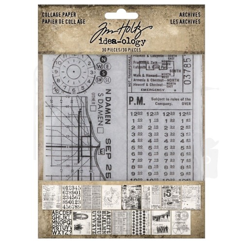 Idea-ology Collage Paper Archives TH94366 Tim Holtz
