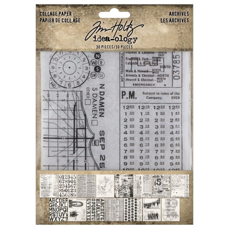 Idea-ology Collage Paper Archives TH94366 Tim Holtz