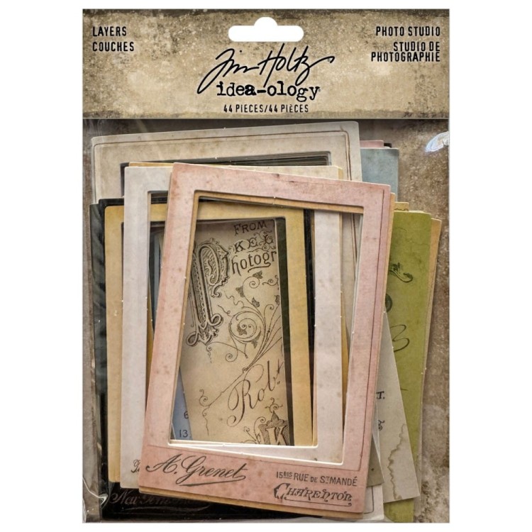 Ozdoby papierowe ramki Idea-ology Layers Photo Studio TH94374 Tim Holtz