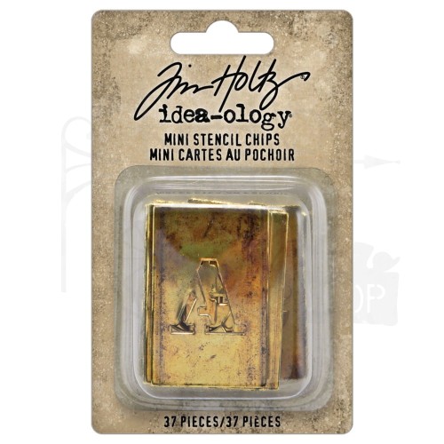 Ozdoby papierowe Idea-ology Stencil Chips Mini TH94383 Tim Holtz