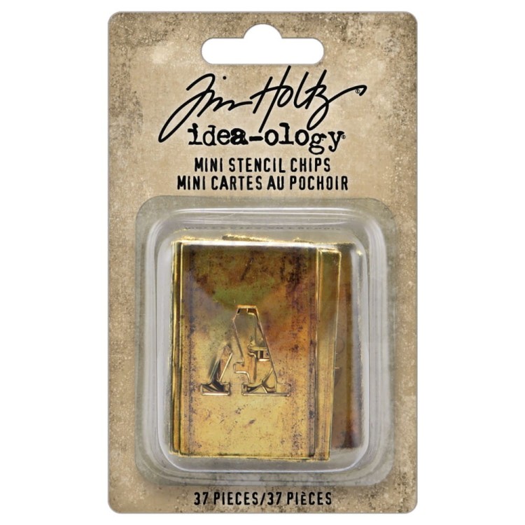 Ozdoby papierowe Idea-ology Stencil Chips Mini TH94383 Tim Holtz