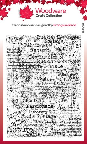 Stempel akrylowy Singles Worn Notebook Page FRS1027 Woodware Craft Collection
