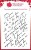 Stempel akrylowy Singles French Script pismo francuskie FRM080 Woodware Craft Collection
