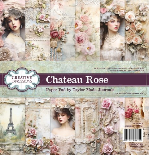 Zestaw papierów do scrapbookingu 20x20 Chateau Rose CEPP0030 Creative Expressions