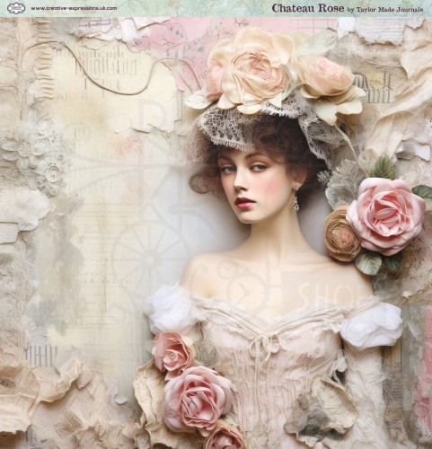 Zestaw papierów do scrapbookingu 20x20 Chateau Rose CEPP0030 Creative Expressions