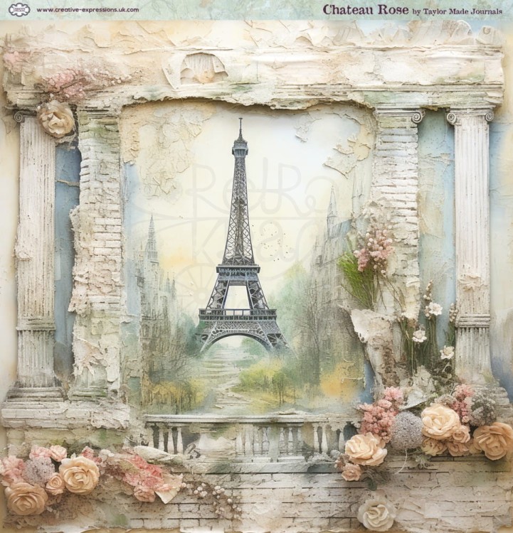 Zestaw papierów do scrapbookingu 20x20 Chateau Rose CEPP0030 Creative Expressions