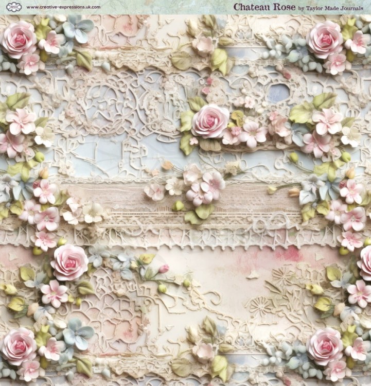 Zestaw papierów do scrapbookingu 20x20 Chateau Rose CEPP0030 Creative Expressions
