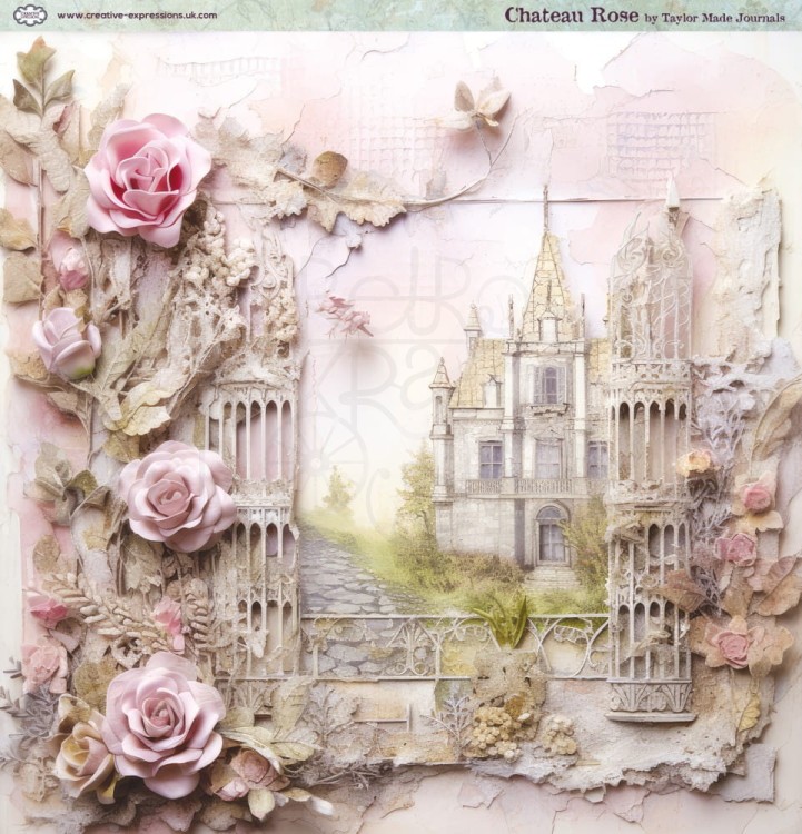 Zestaw papierów do scrapbookingu 20x20 Chateau Rose CEPP0030 Creative Expressions