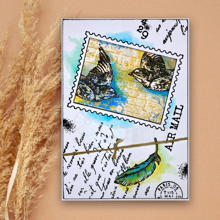 Stempel akrylowy Singles French Script pismo francuskie FRM080 Woodware Craft Collection