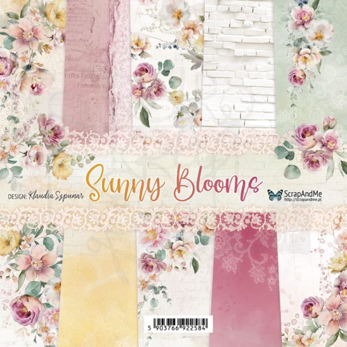 Zestaw papierów do scrapbookingu 20x20 Sunny Blooms ScrapAndMe