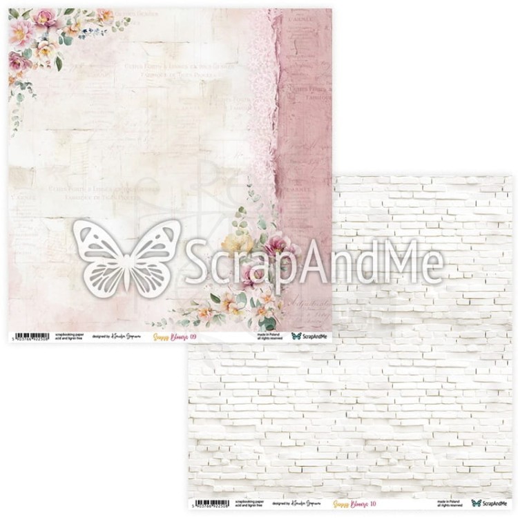 Zestaw papierów do scrapbookingu 20x20 Sunny Blooms ScrapAndMe