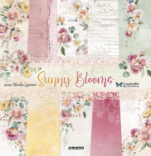 Zestaw papierów do scrapbookingu 30x30 Sunny Blooms ScrapAndMe